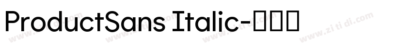 ProductSans Italic字体转换